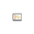 NOMINATION Classic Gold Pink Heart and Butterfly 030523/12