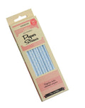 Eddingtons Paper Straws Blue & White Polka Dot 30 Pack