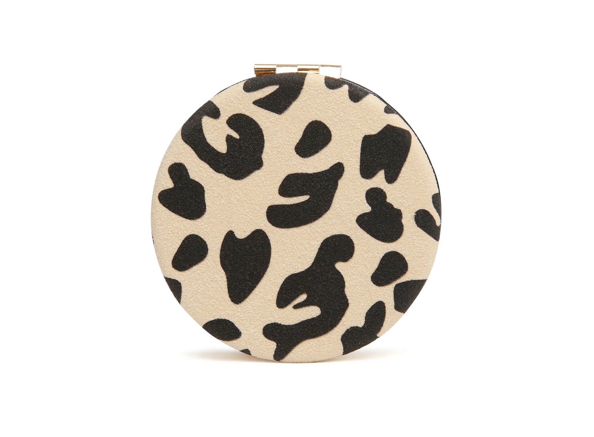 Alice Wheeler Light Leopard Round Mirror Compact