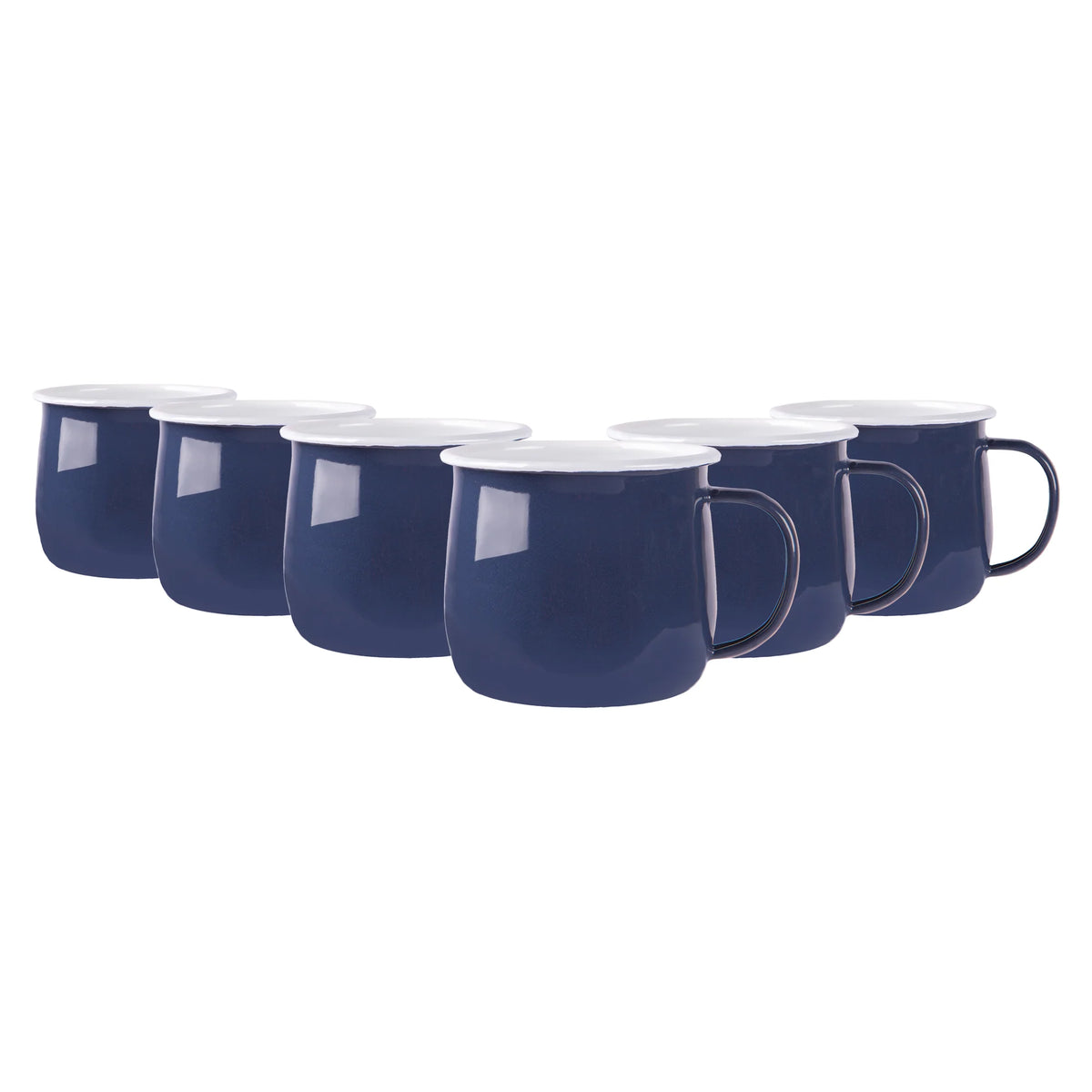 Argon Enamel Belly Mug Navy 375ml