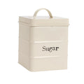 Vintage Metal Sugar Canister Cream