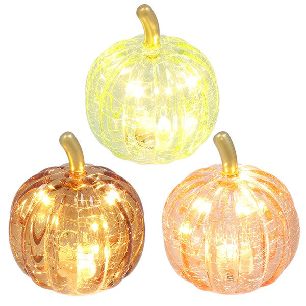 Diamond Cut LED Pumpkin Small