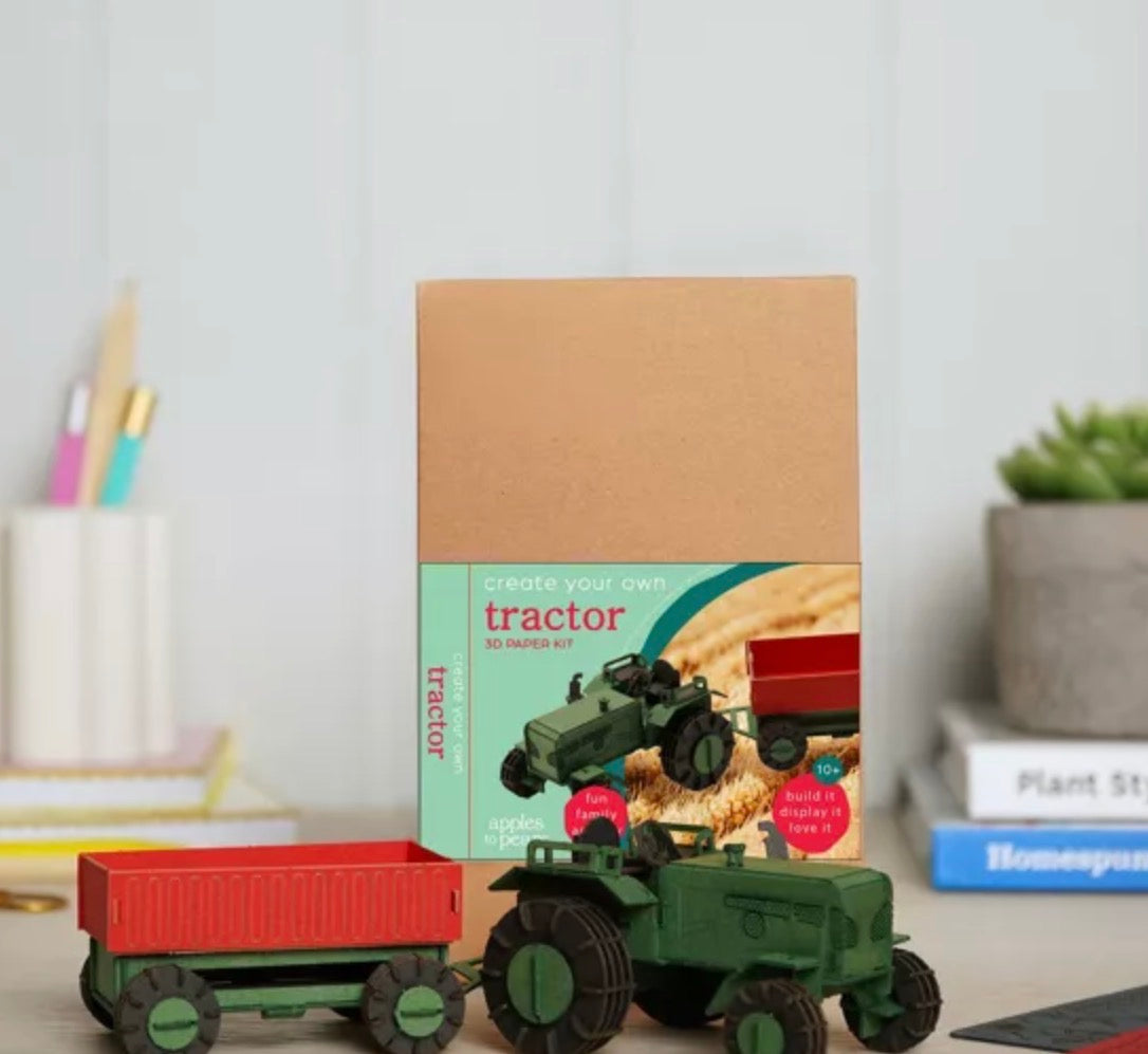 APPLES TO PEARS 3D PAPER CRAFT KIT - TRACTOR