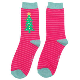 Festive Trees Hot Pink