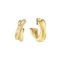ECCLECTICA EARRINGS, CRISSCROSS HOOPS
