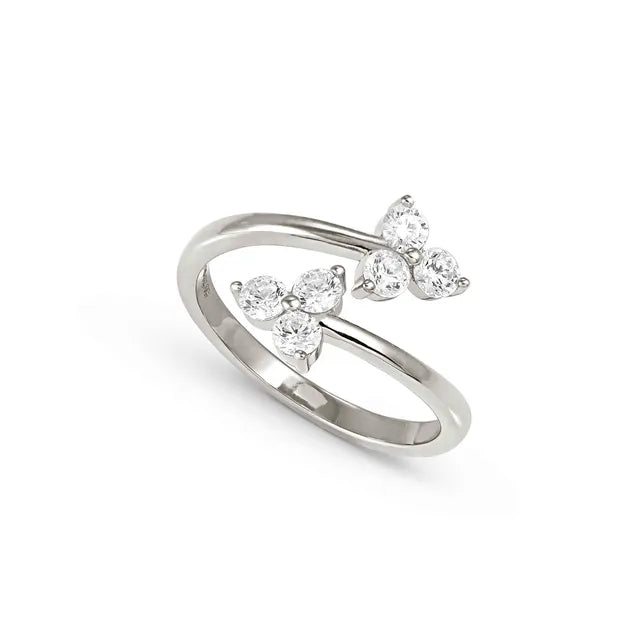 LIFE BOUQUET HUG RING SILVER SMALL - SIZE 11
