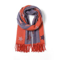 Eco Style Reversible New Stars Scarf Orange