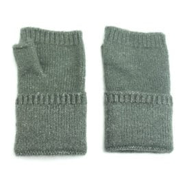 Dark Green Fingerless Gloves
