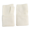 Cream Fingerless Gloves