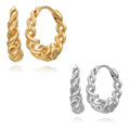 She Is Jewellery Geo Huggies SILVER