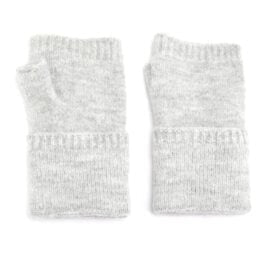 Silver Fingerless Gloves