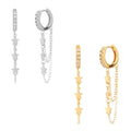 She Is Jewellery Tassel Star Huggies GOLD