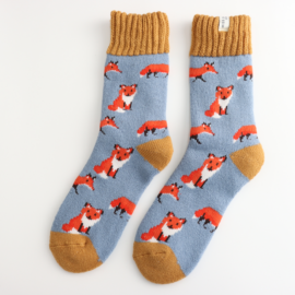 Winter Foxes Powder Blue