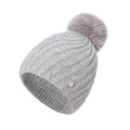 Eco Style Pom Pom Hat Silver