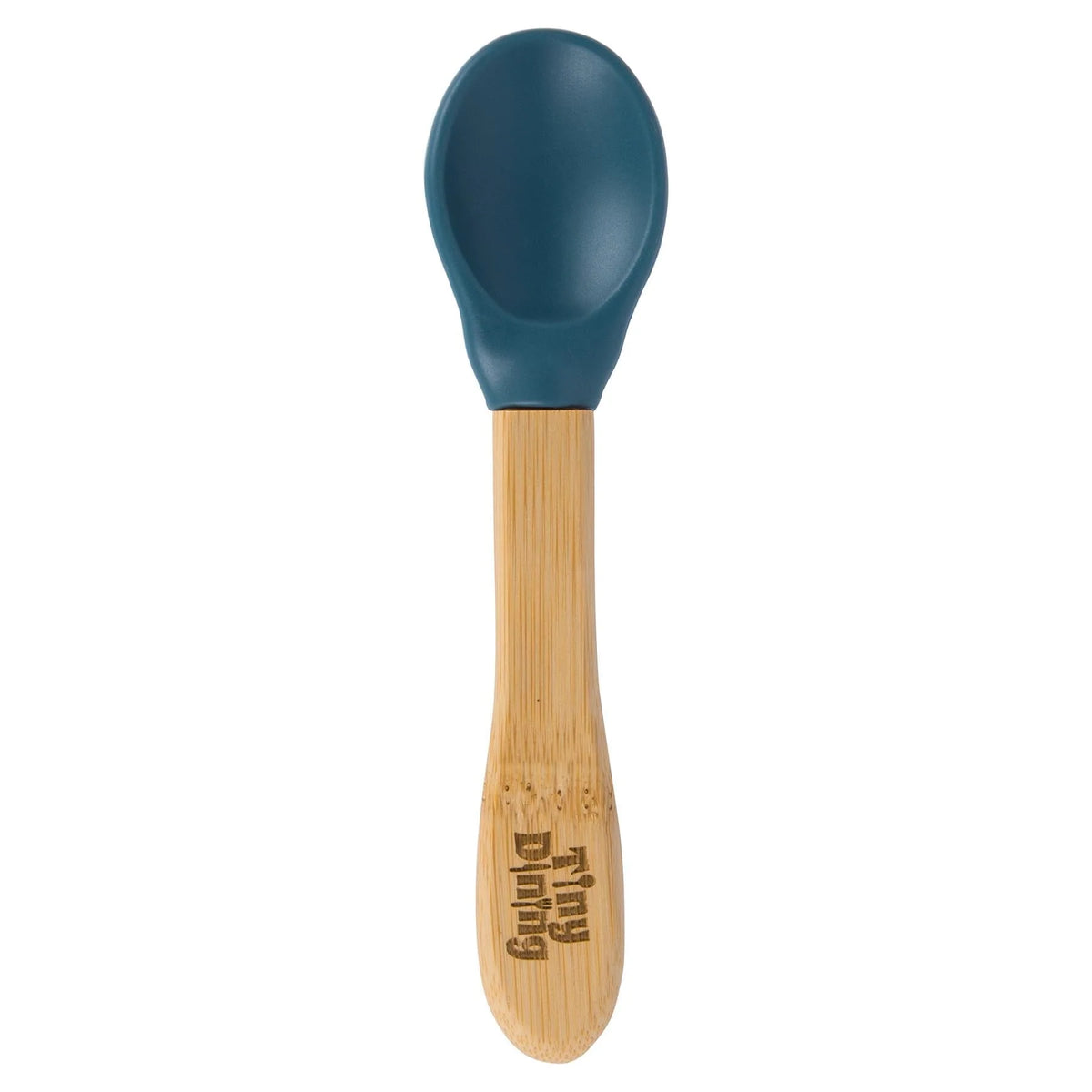 Soft Tip Bamboo Spoon - Silicone Tip