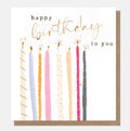 Caroline Gardner Colourful Candles Happy Birthday Card