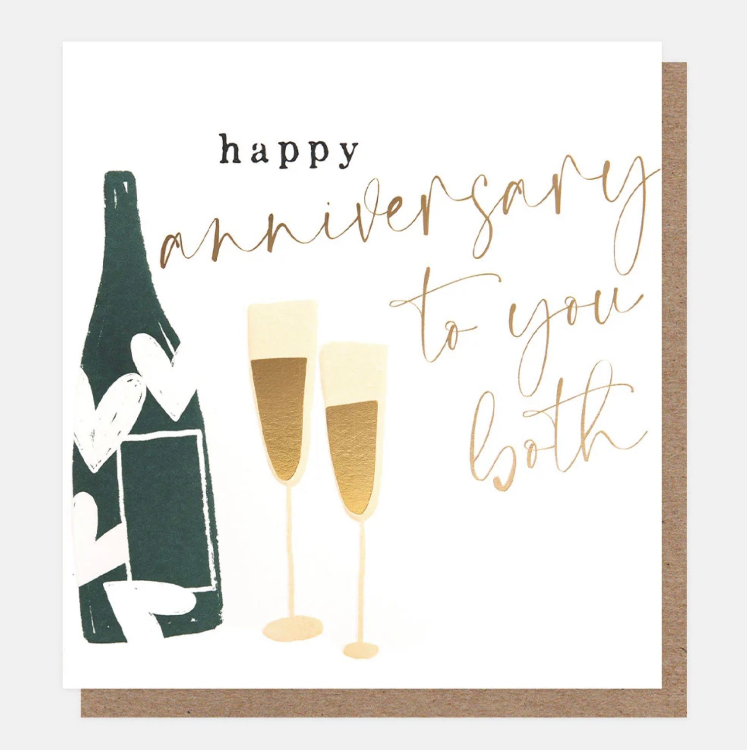 Caroline Gardner Champagne To You Both Anniversary Card