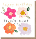 Caroline Gardner Card Happy Birthday Flowers Lovely Aunt