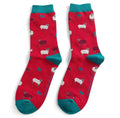 Mr Sparrow Sheep Family Socks Red