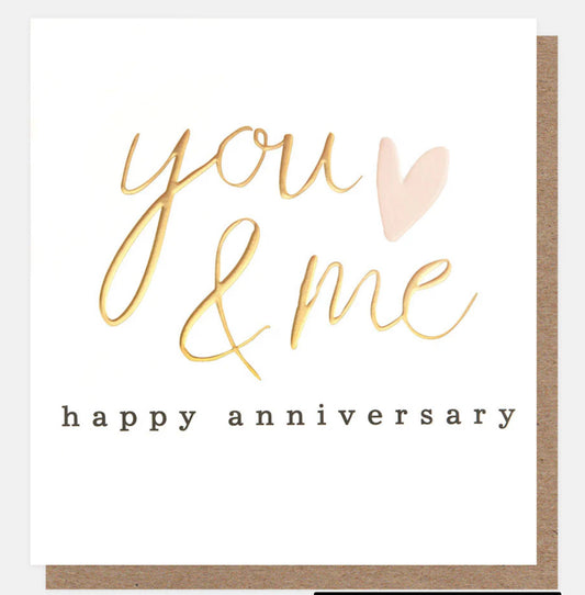 Caroline Gardner You & Me Anniversary Card