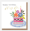 Caroline Gardner Floral Cake Birthday Card For Mum