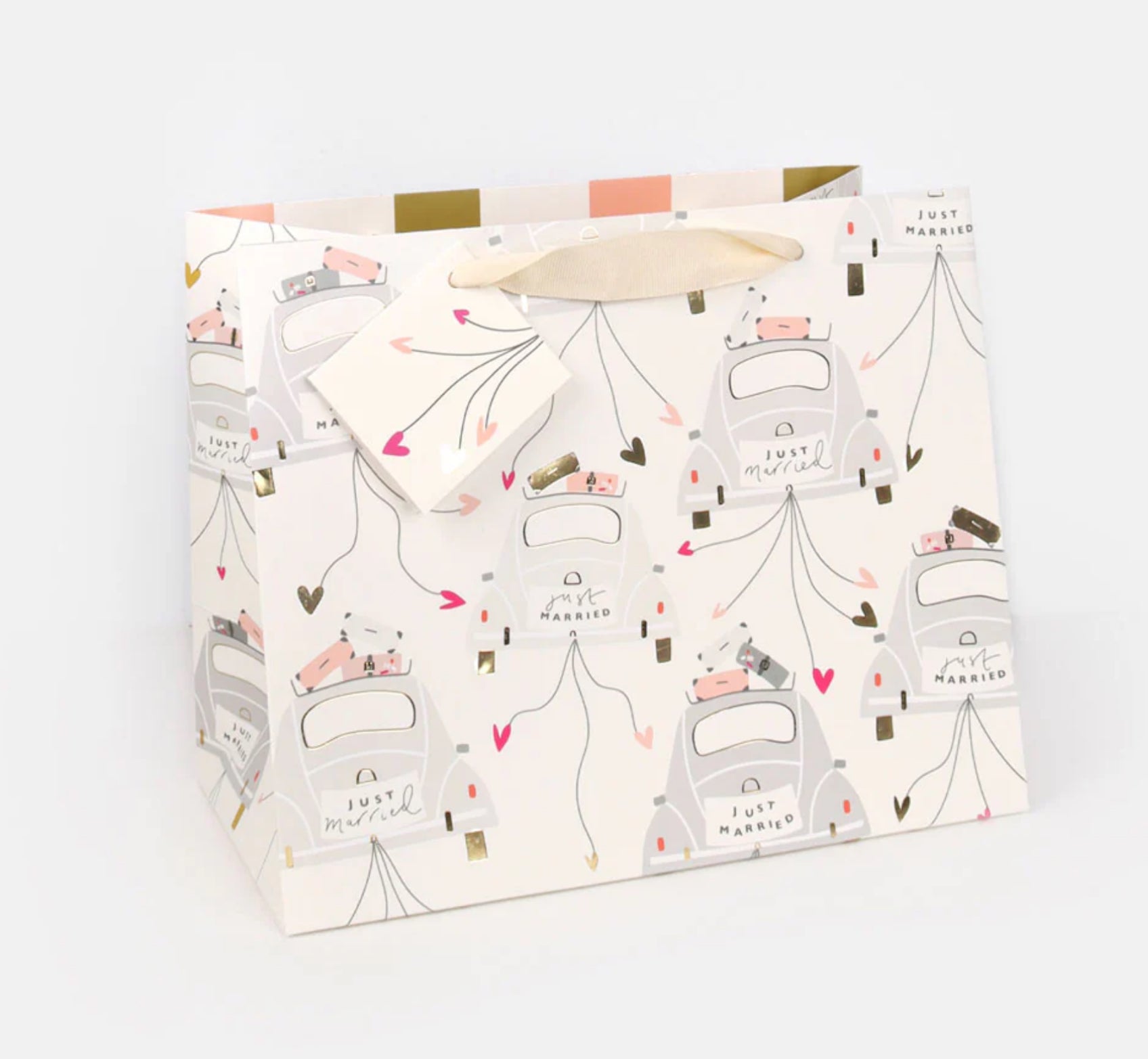 Just Married Wedding Cars Landscape Gift Bag