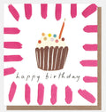 Caroline Gardner Cupcake & Brushstrokes Birthday Card
