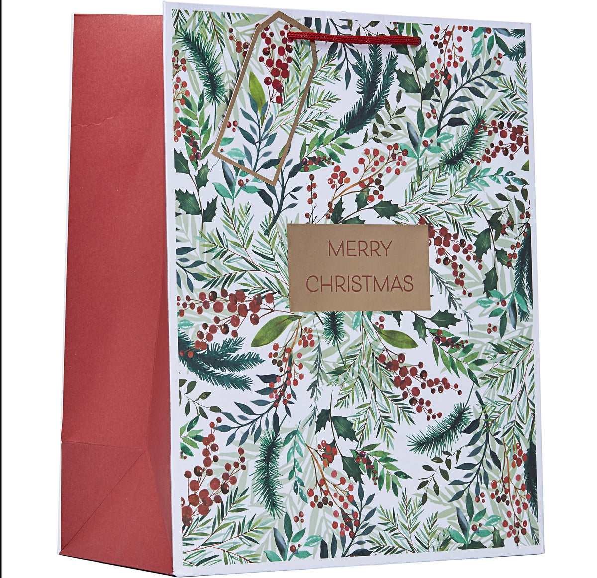 Festive Foliage Christmas Gift Bag Large
