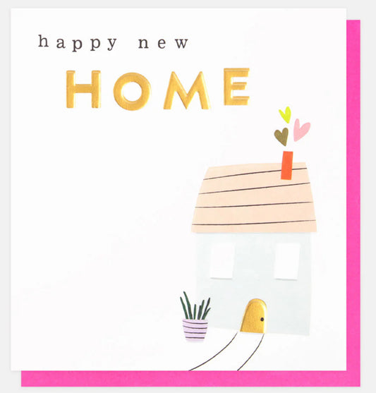 Caroline Gardner House & Hearts New Home Card