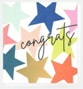 Star Design Congratulations Card White