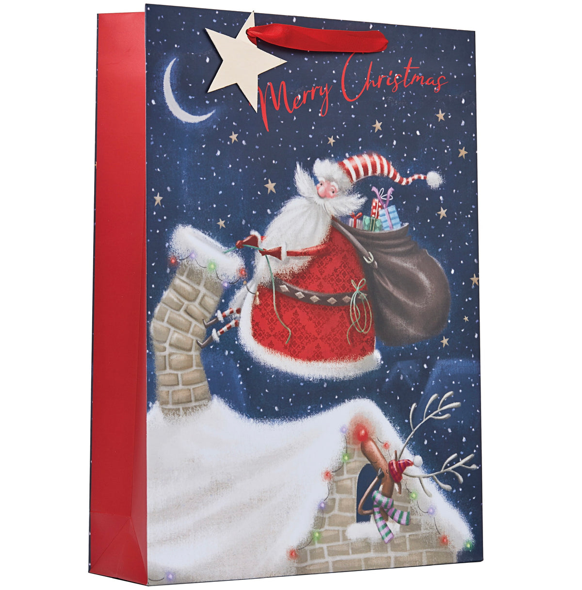 Jolly Santa Christmas Gift Bag Extra Large