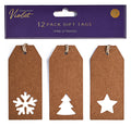 Christmas Kraft Gift Tags Twelve Pack