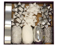 Luxury Silver Bow And Ribbon Christmas Gift Wrap Set