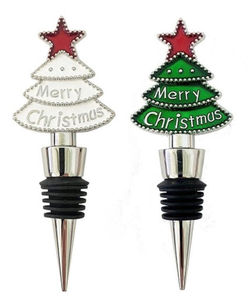 Eddingtons Christmas Tree Bottle Stopper Enamelled Steel