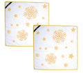 Eddingtons Christmas Snowflake Microfibre Cloths Pack of 2