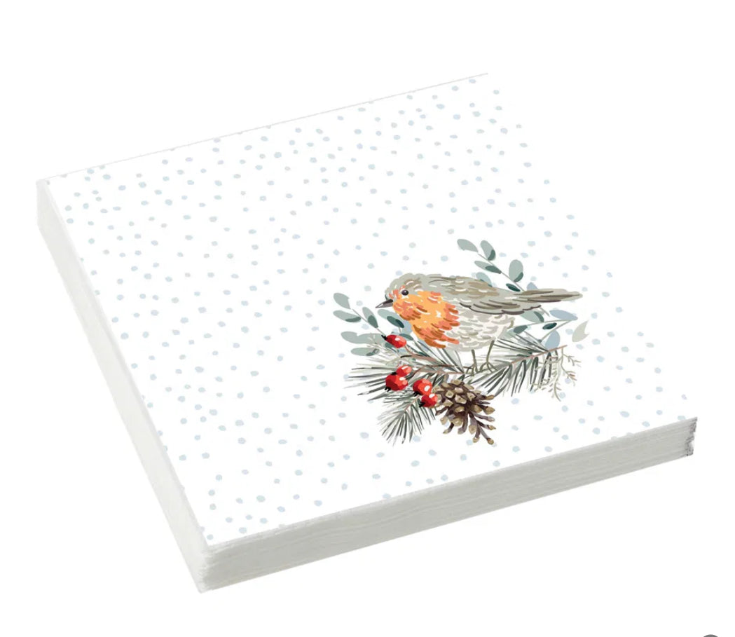 Christmas Robin Napkins