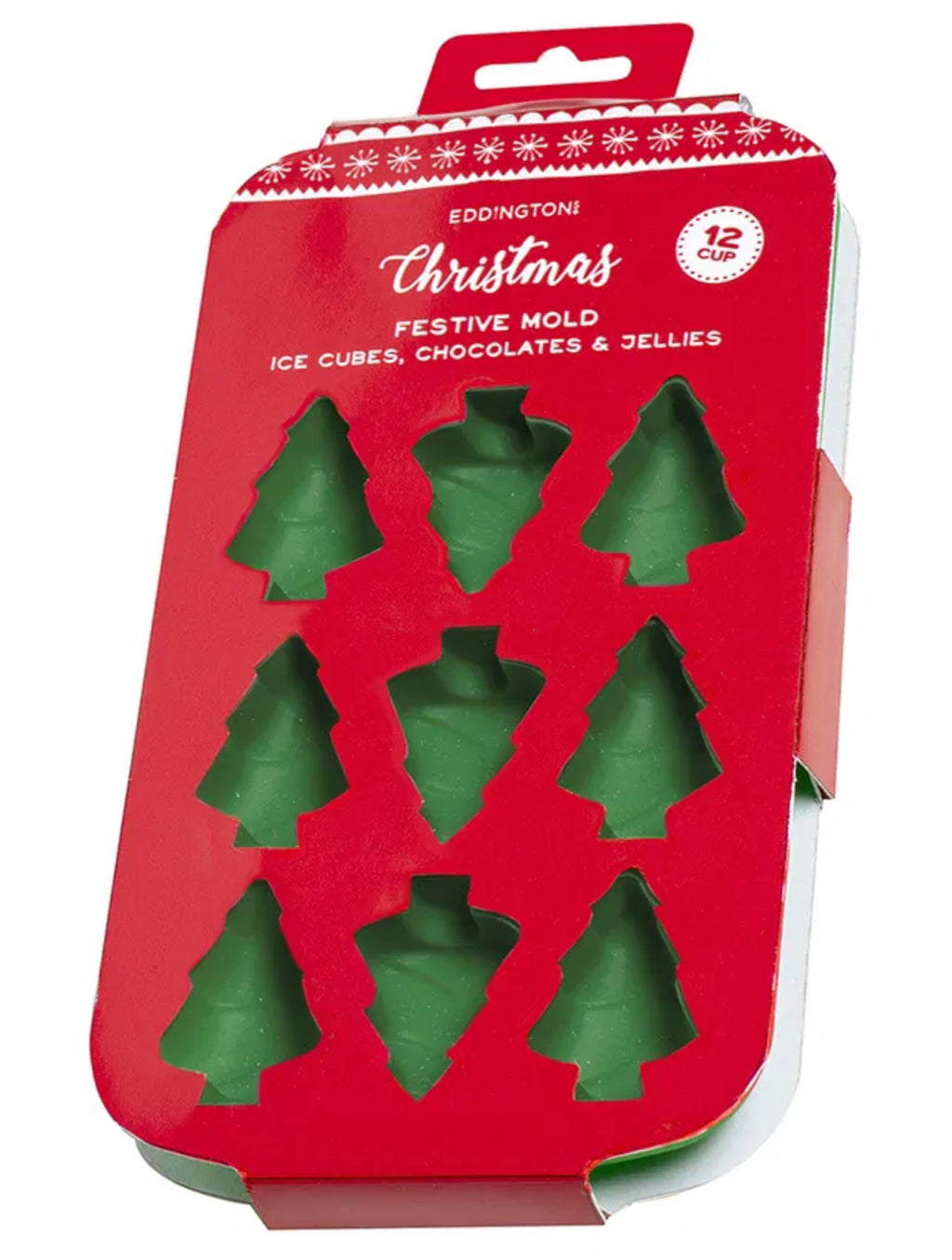 Eddingtons Christmas Tree Silicone Ice Cube Or Chocolate Mould Tray