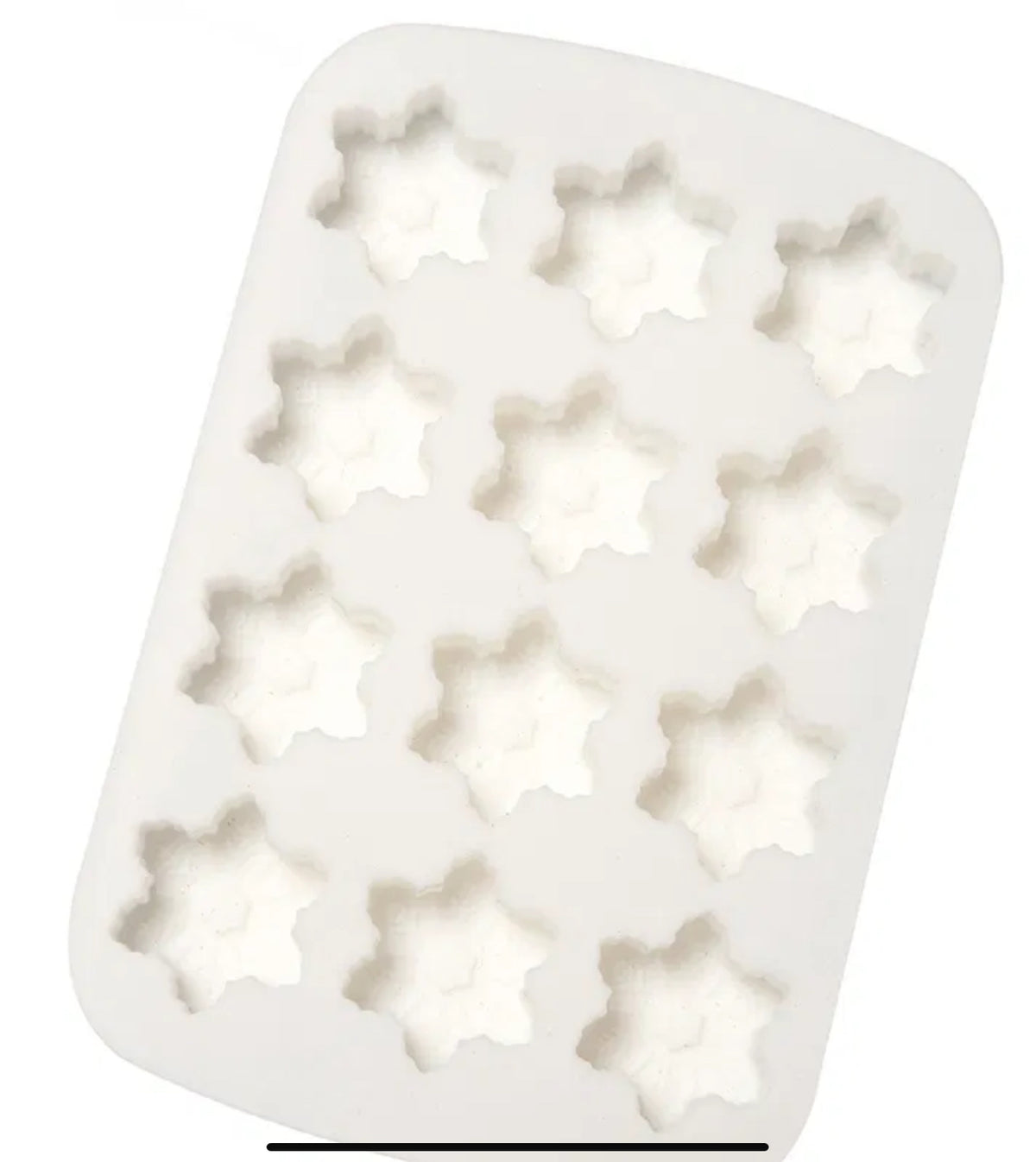 Eddingtons Christmas Silicone Ice Cube Or Chocolate 12 Cup Snowflake Mould