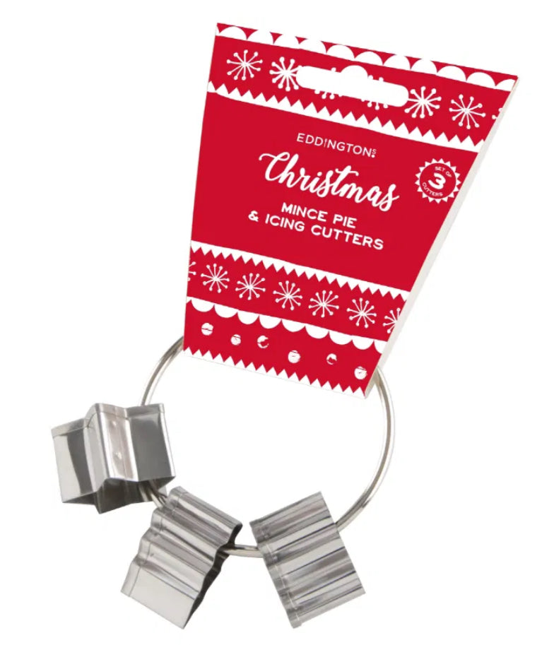 Eddingtons Mince Pie Or Icing Cutter 3 Piece Set