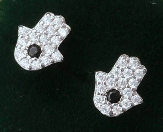 Attic Creations Fatima Hand It's All About Magic Earrings Silver