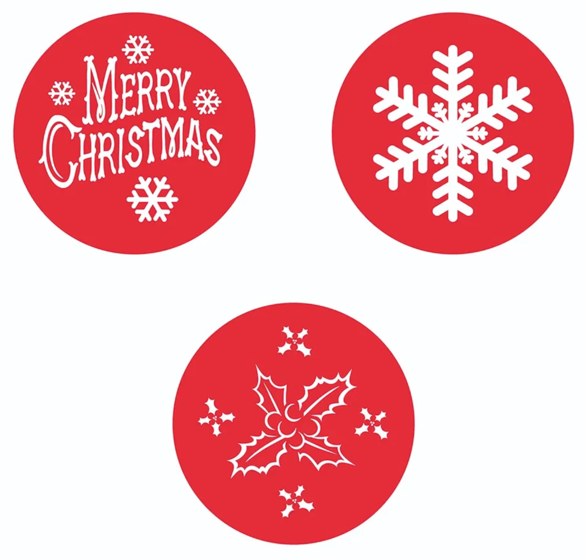 Christmas Cake Stencil Set Of 3