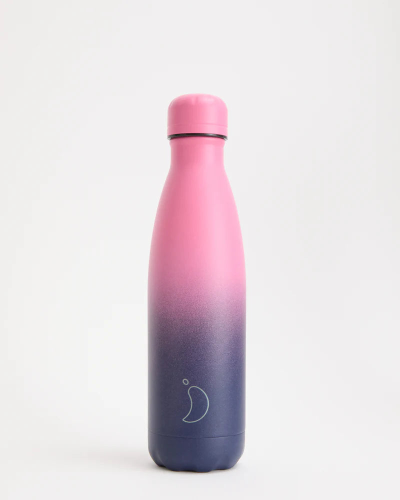 Chilly’s Gradient Water Bottle Pink And Navy 500ml