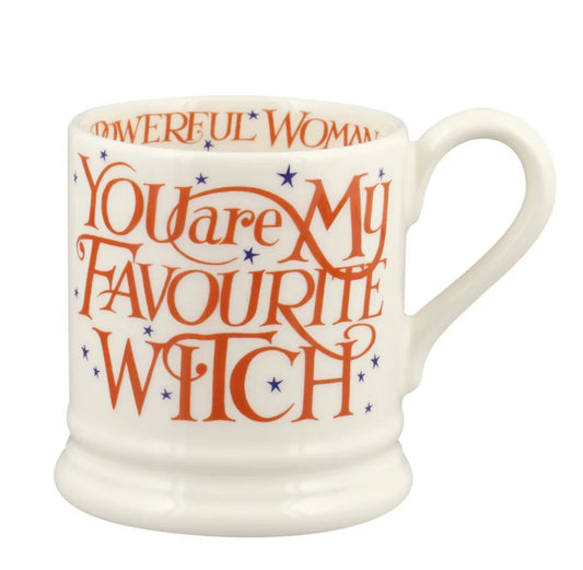 Emma Bridgewater Halloween Toast Favourite Witch 1/2 Pint Mug