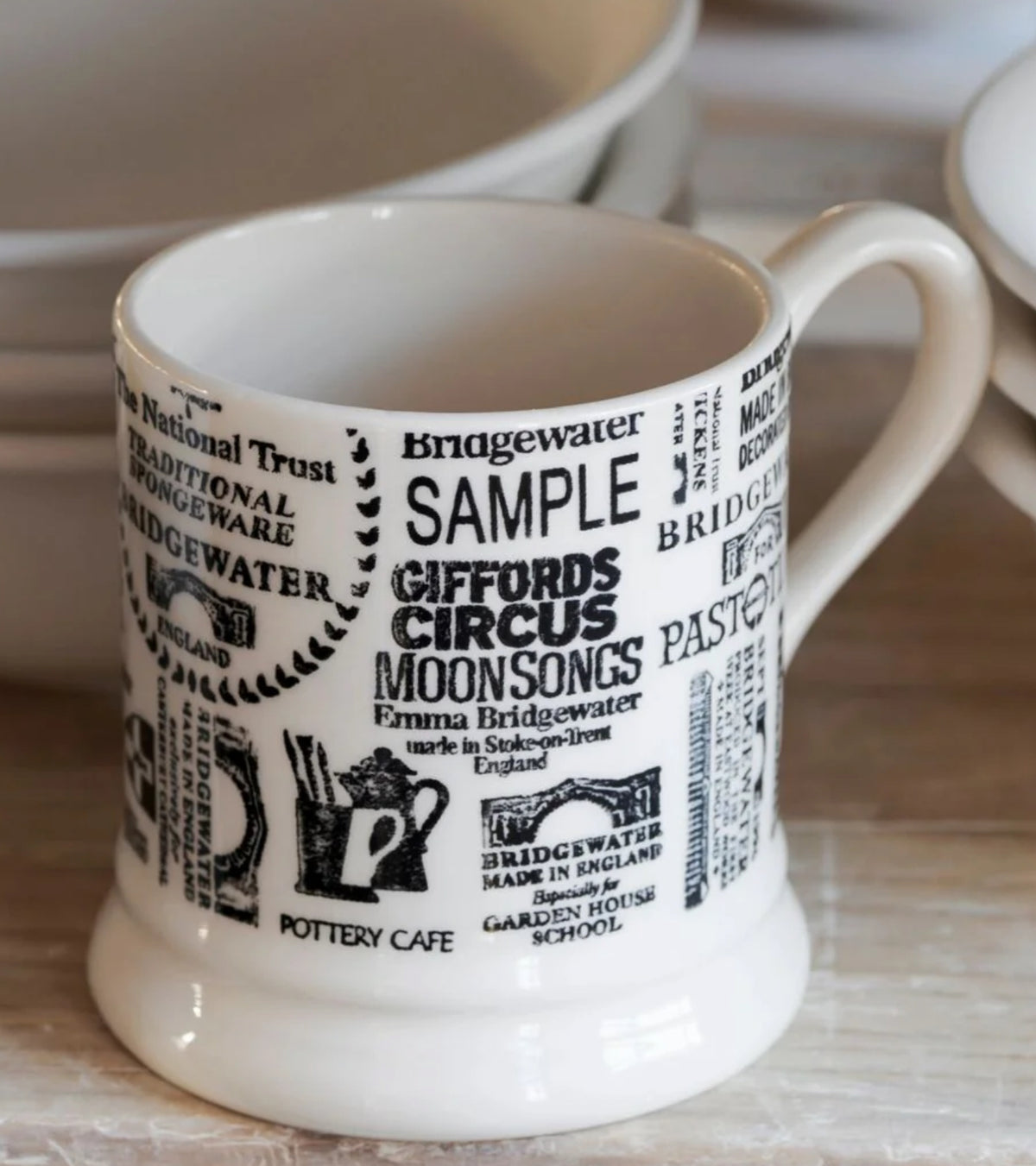 Emma Bridgewater Backstamps From 40 Years 1/2 Pint Mug