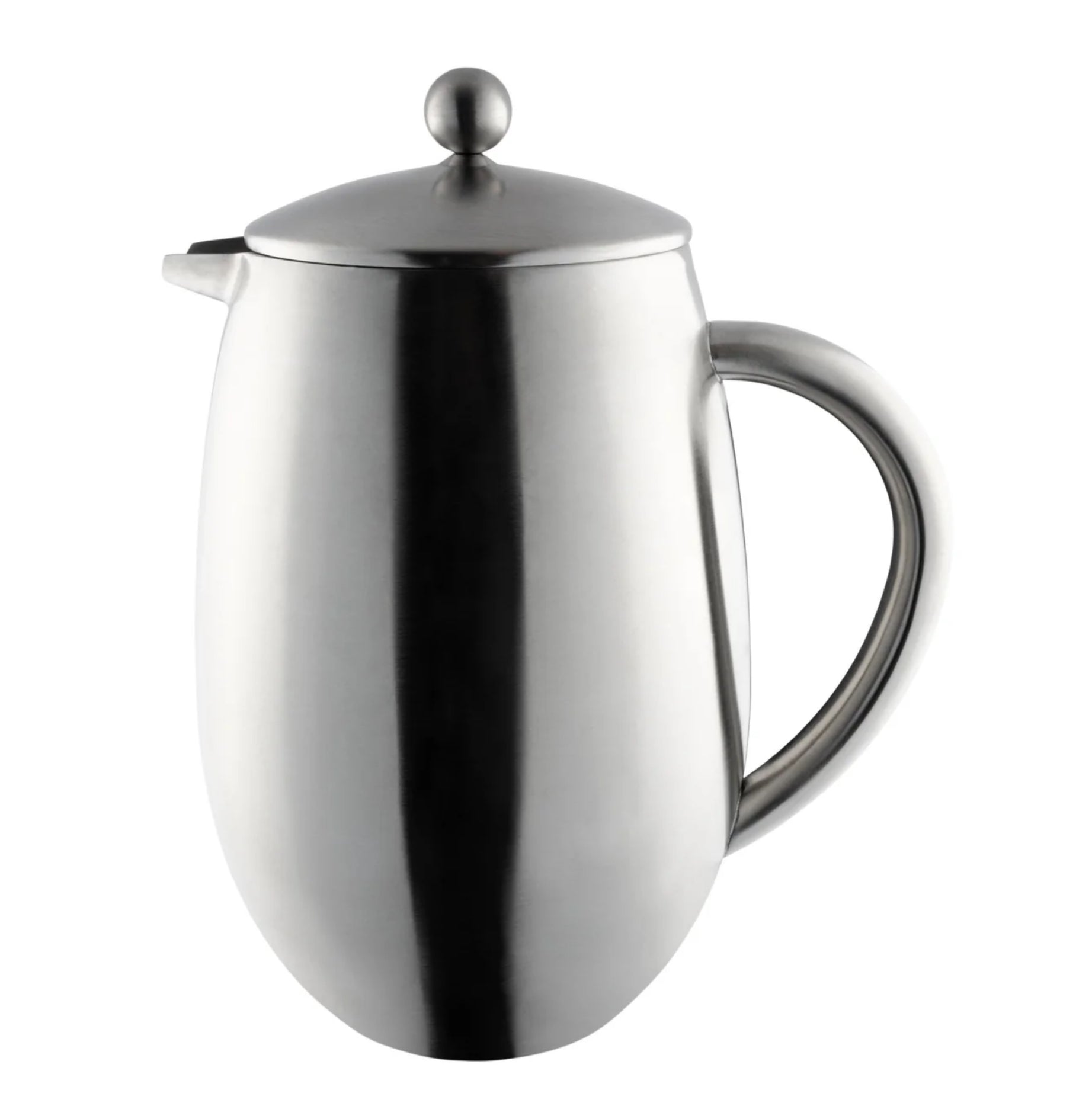 Grunwerg Café Olé 12 Cup Bellied Cafetiere Double Walled Satin Finish
