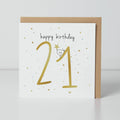 Belly Button Designs 21st Birthday Birdie Card