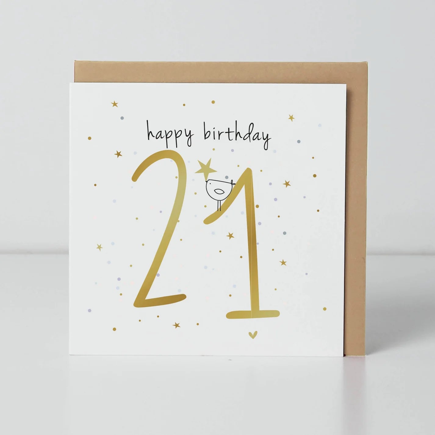 Belly Button Designs 21st Birthday Birdie Card