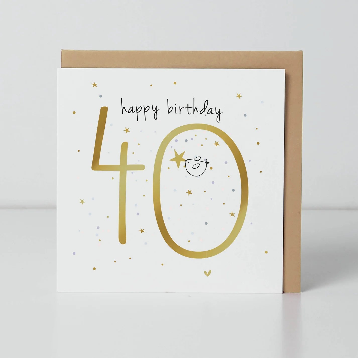 Belly Button Designs 40th Birthday Birdie Card