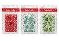 Assorted Metallic Print Christmas Cake Frills 83 X 914mm