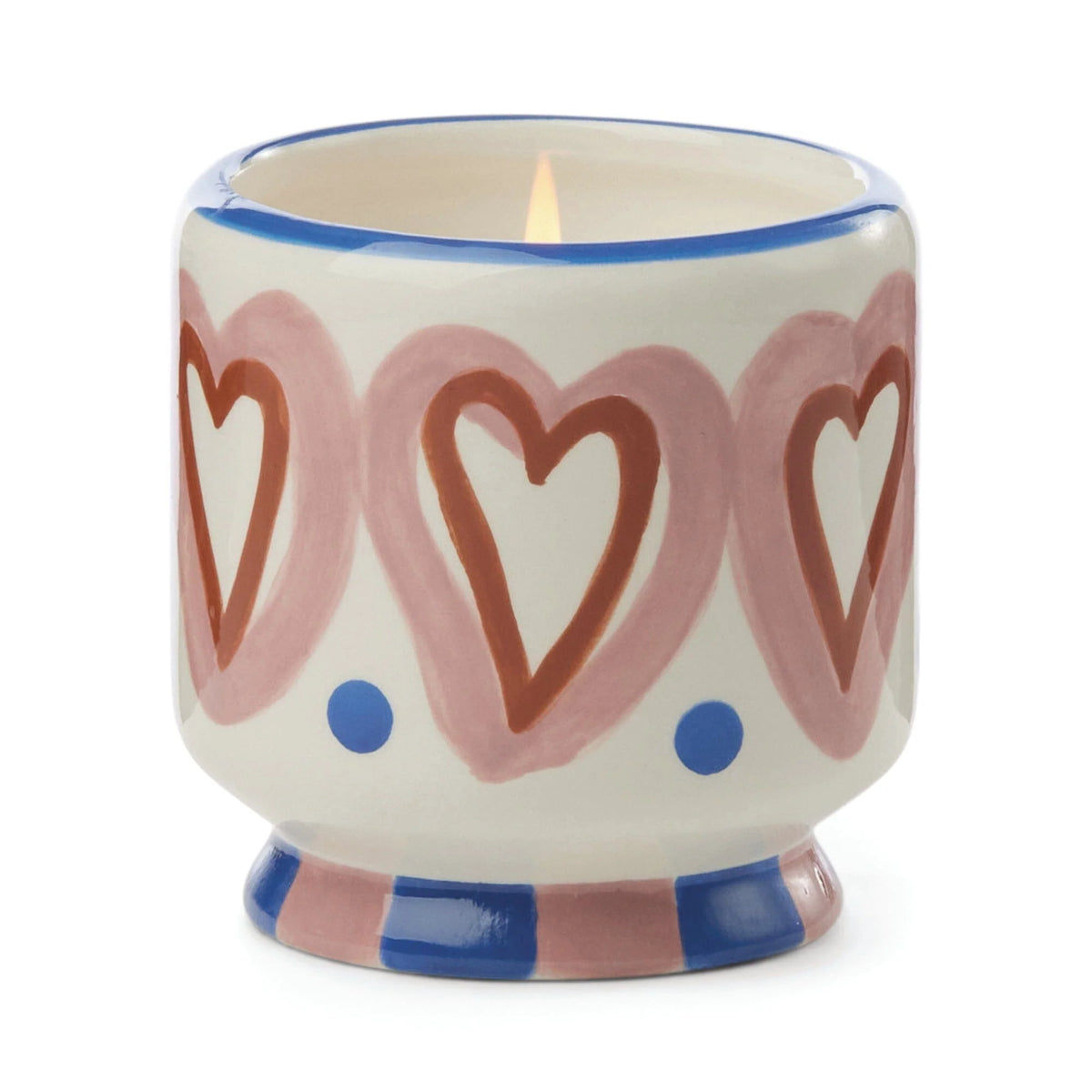 Paddywax A Dopo Hearts Ceramic Candle Rosewood Vanilla